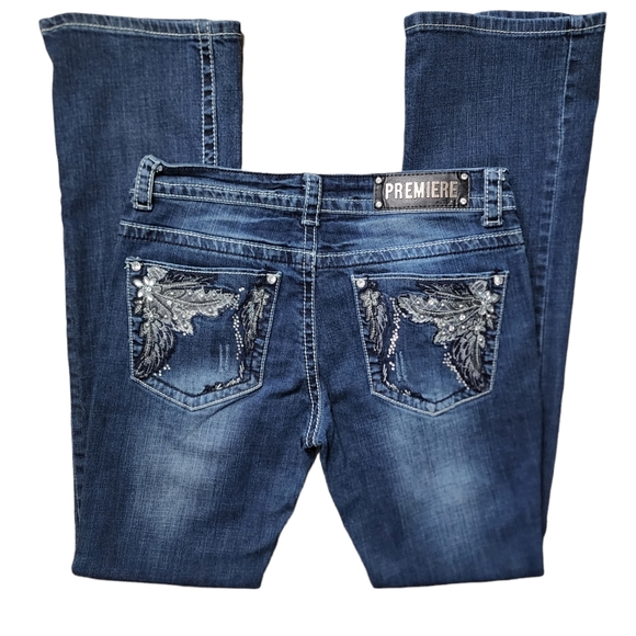 Premier Denim - Women's Premiere Embellished Bootcut Jeans Sz 9/10 Regular